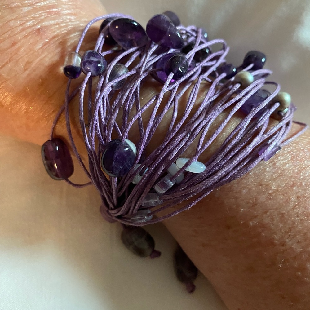 Purple amethyst Bracelet Artistic Jewelry - Picture 2 of 8